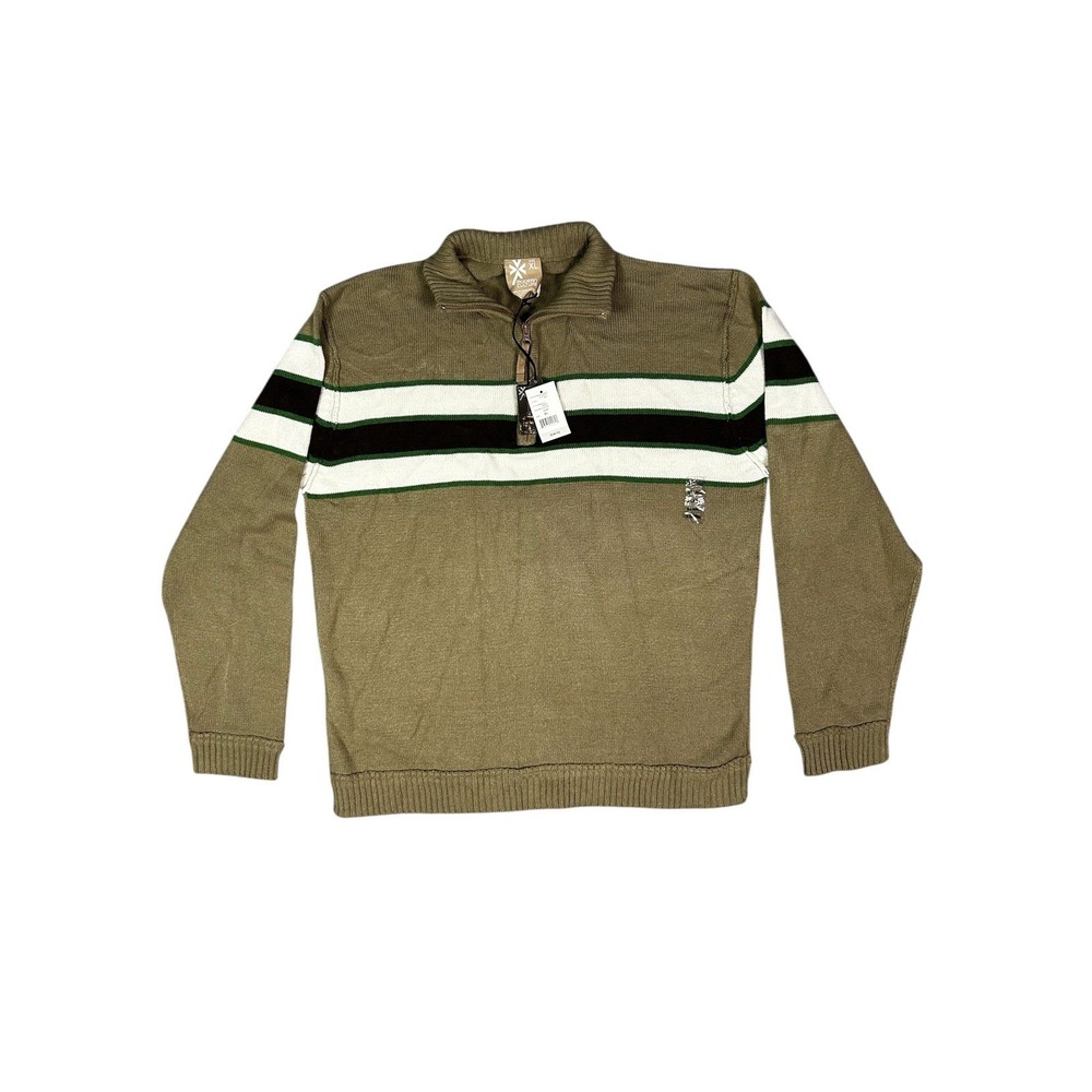 MODERN CULTURE Mens XL 1/4 Zip Pullover Long Sleeve Sweater -‎ NWT